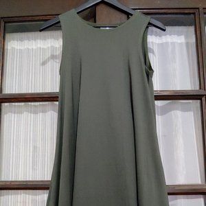 Origamei Olive Green Kiku Dress, M